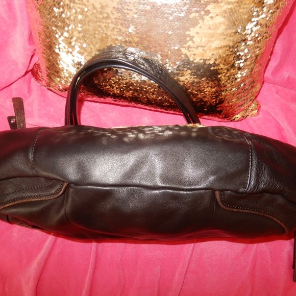 B.MAKOWSKY CALFHAIR PONY LEOPARD CHEETAH HANDBAG - Picture 3 of 10